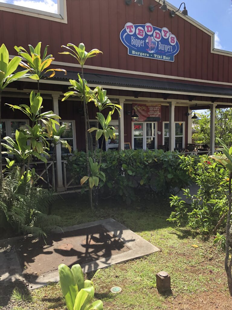 The local burger of choice for the locals is Teddy's Bigger Burgers. Check them out if you're ever in the Haleiwa, North Shore Oahu area. 