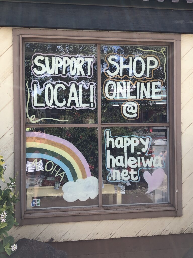 Happy Haleiwa is a cute little shop in Haleiwa town. Go check them out!