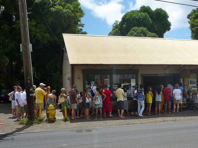 The original Matsumoto Shaved Ice building before it was gutted and extended. 