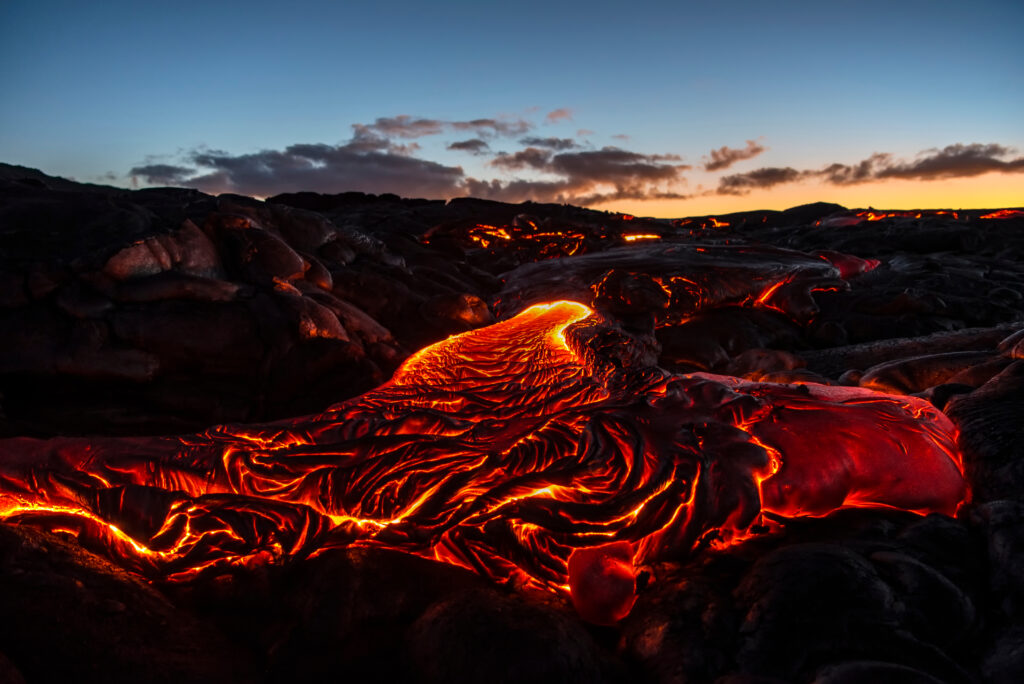 A huge part of the Big Island of Hawaii  is covered by lava. Lava is fascinating to see. 