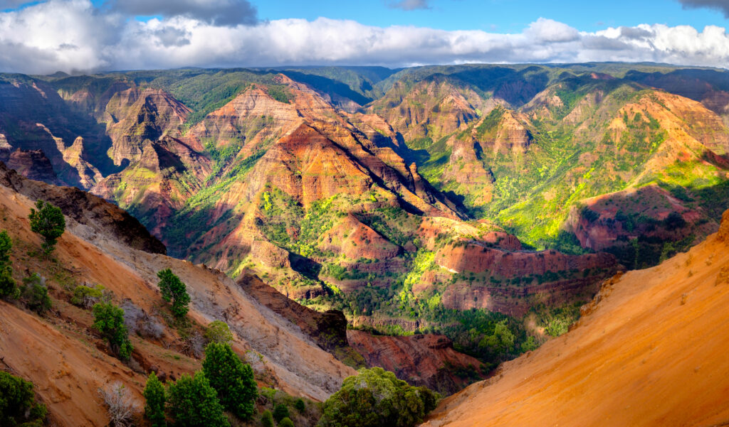 Waimea Canyon is located up on Kokee.