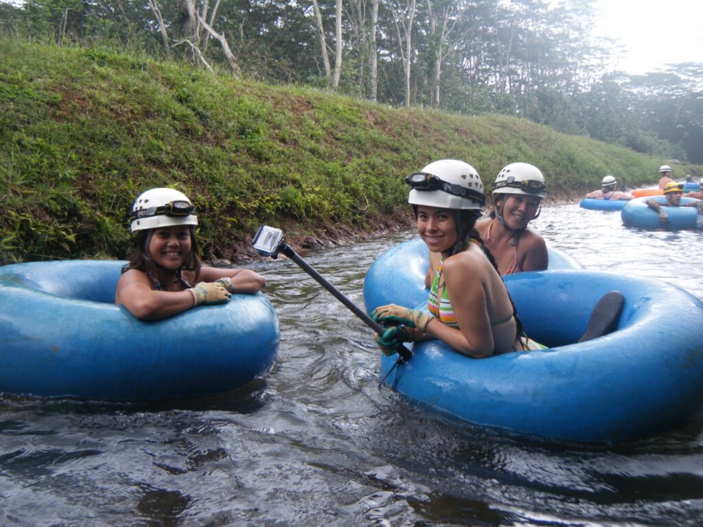 If you want to do something relaxing, consider mountain tubing. The water is cold and shallow. You'll feel refreshed and clean at the end of the tour. 