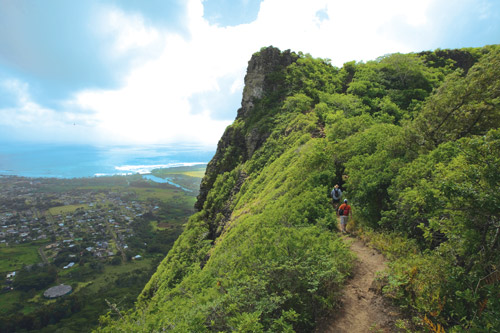 If you want to get some exercise in while vacationing on the Island of Kauai, go and hike the Nounou Trail. 