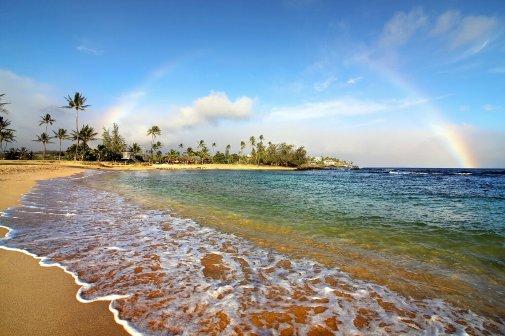 Poipu Beach is a great beach for families. The water is clean and refreshing. 