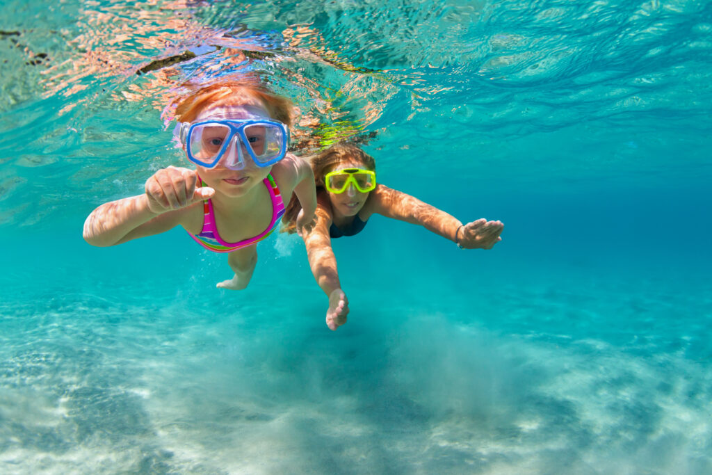 Snorkel fun. What to pack for the beach in Hawaii. 