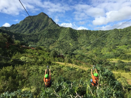 Many movies have been filmed on Kualoa Ranch. Ziplining over Jurassic Park should be one of the things to do while on Oahu. 