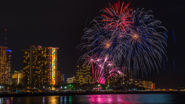 Hilton Hawaiian Village Fireworks